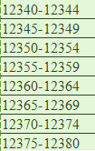 电子表格中  这样规律的数字如何实现下拉。