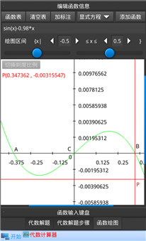 sinx=0.98x，怎么解？