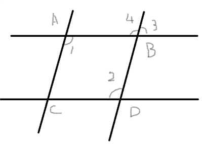 ∠1=∠2，∠2+∠3=180°，AB//CD吗？AC//BD吗？为什么？