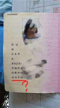 教师资格证上的 证书号码 是 证书编号 吗？还是不一样？