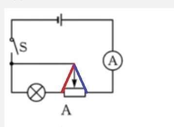 滑动电阻怎么看电路图？选项A从哪能看出是灯泡与滑动电阻左侧一起被短接？