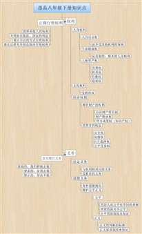 人教版八年级下册政治思维导图