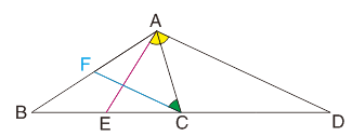 在△ABC中,延长BC至D,使CD=BC.若BC中点为E,AD=2AE,求证:AB=BC