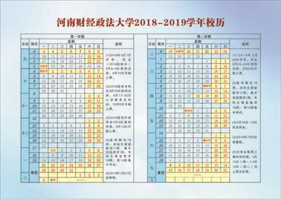 河南财经政法大学2018秋季什么时间开学