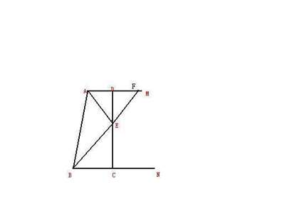 如图，AM//BN ∠BAM与∠ABN的角平分线交于点E 过点E做直线