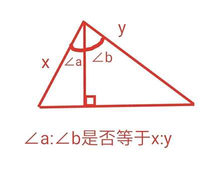 点进去如图∠a:∠b是否等于x:y