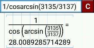 sec［arcsin（3135/3137）］，如何回答