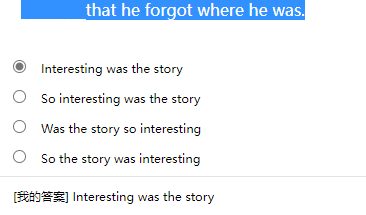 _________that he forgot where he was.选哪个？