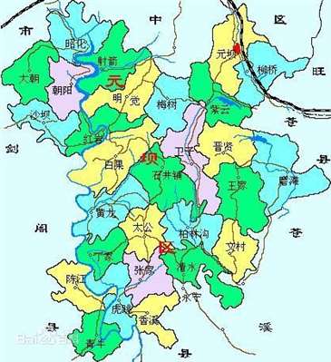 四川省广元市元坝区火化区域包括什么地方