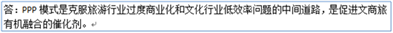 什么是克服文化行业低效率和旅游行业过度商业化问题的中间道路，是促进文商旅有机融合