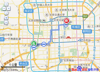 不坐地铁能从六里桥北里到北海公园北门吗