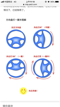 为啥教练说的方向盘打死不一样？懵了。。。求解